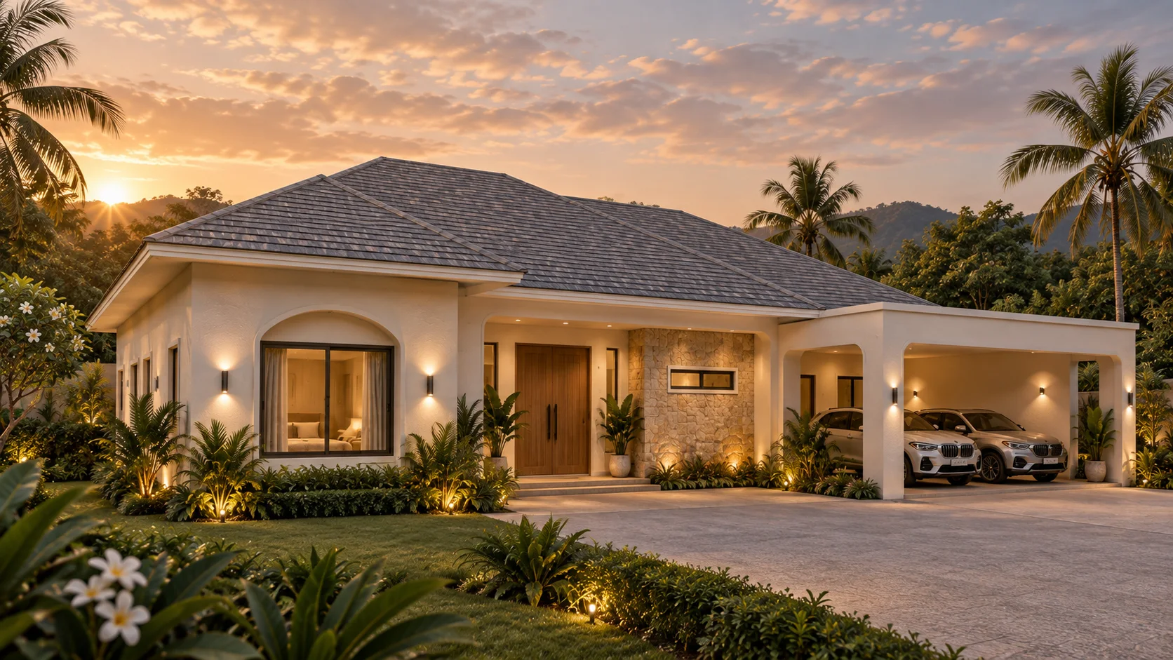 Villa frontage