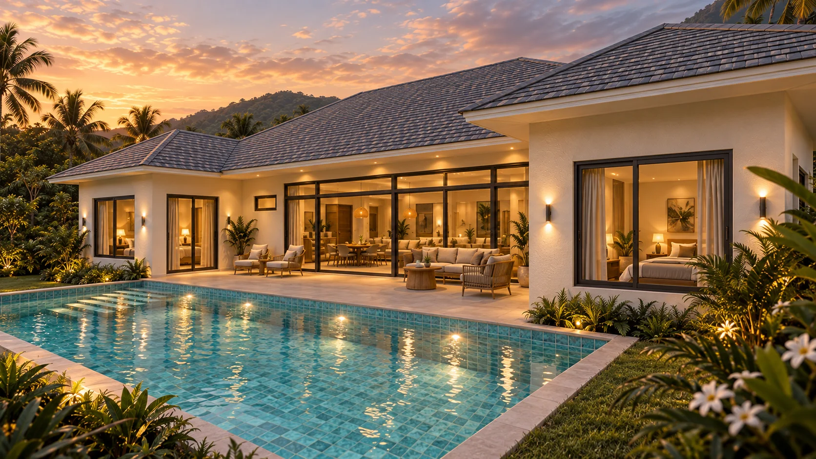 Poolside living