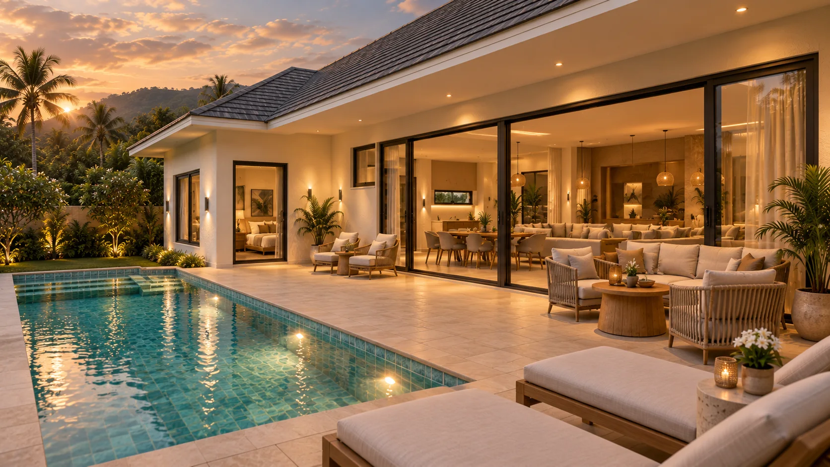 Poolside living